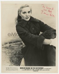 8y181 EVA MARIE SAINT signed 8x10 still R1960 great close portrait from On the Waterfront!