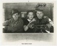 8y196 GEORGE RAFT signed TV 8.25x10 still R1960s with Bogart & Sheridan in They Drive By Night!