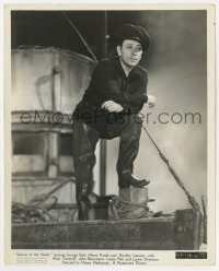 8y195 GEORGE RAFT signed 8.25x10 still 1938 full-length c/u on ship from Spawn of the North!