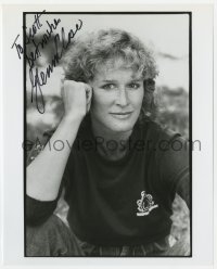 8y741 GLENN CLOSE signed 8x10 REPRO still 1990s great close portrait of the leading lady!