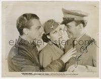8y219 JAMES CAGNEY signed 8x10.25 still 1936 with Pat O'Brien & June Travis in Ceiling Zero!