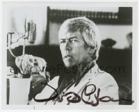8y771 JAMES COBURN signed 8x10 REPRO still 1980s great seated close up holding cigarette!