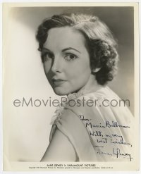 8y224 JANE DEWEY signed 8.25x10 still 1937 close portrait of the pretty Paramount actress!