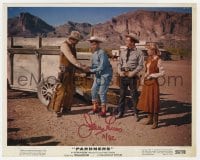 8y135 JERRY LEWIS signed color 8x10 still 1956 with Dean Martin as cowboys in Pardners!