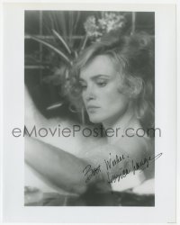 8y788 JESSICA LANGE signed 8x10.25 REPRO still 1980s sexy close up naked in bubble bath!