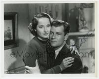 8y800 JOEL McCREA signed 8x10 REPRO still 1980s close up hugging Merle Oberon from These Three!