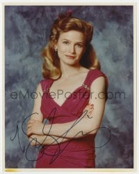 8y576 KYRA SEDWICK signed color 8x10 REPRO still 1990s standing portrait with arms crossed!