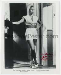 8y829 LANA TURNER signed 8.25x10 REPRO 1980s sexy close up from The Postman Always Rings Twice!