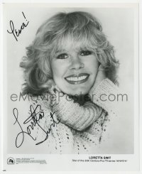 8y258 LORETTA SWIT signed TV 8x9.75 still 1981 smiling c/u when she was Hotlips Houlihan in MASH!