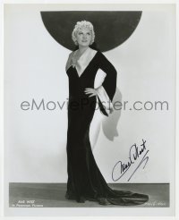 8y855 MAE WEST signed 8x10 REPRO still 1970s great full-length portrait at Paramount Pictures!