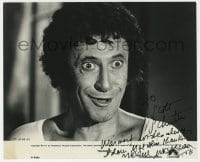 8y261 MARCEL MARCEAU signed 8x10 still 1974 great close up of the famous French mime in Shanks!