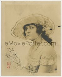 8y262 MARGUERITE MCNULTY signed deluxe 8x10 still 1919 portrait of the silent actress by Moffett!