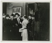 8y277 ORSON WELLES signed 8.25x10 still 1941 in a great scene from his masterpiece, Citizen Kane!