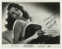 8y294 RITA HAYWORTH signed 8x10 still 1965 smoking hot in sexy Gilda dress from The Love Goddesses!