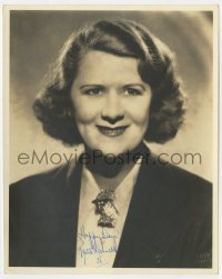 8y296 RUTH DONNELLY signed deluxe 8x10 still 1938 head & shoulders smiling portrait!