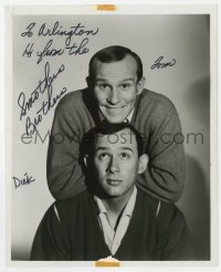 8y957 SMOTHERS BROTHERS signed 8x10 REPRO still 1970s by BOTH Tommy Smothers AND Dick Smothers!