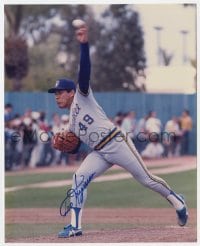 8y520 TEDDY HIGUERA signed color 8x10 publicity still 1990s the Milwaukee Brewers baseball pitcher!