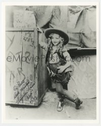 8y988 VIRGINIA DAVIS signed 8x10 REPRO still 1999 cute cowgirl portrait of Disney's Alice star!