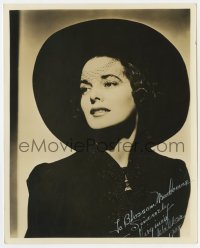 8y312 VIRGINIA WALKER signed deluxe 8x10 still 1938 head & shoulders portrait in black outfit & hat!