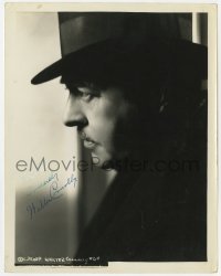 8y313 WALTER CONNOLLY signed 8x10.25 still 1936 profile portrait when he made The King Steps Out!
