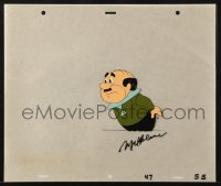 8y087 MEL BLANC signed animation cel 1985 great image of Mr. Spacely from The Jetsons!