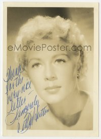 8y377 BETTY HUTTON signed 5x7 fan photo 1940s head & shoulders portrait of the pretty actress!