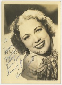 8y380 ELEANOR POWELL signed 5x7 fan photo 1940s smiling portrait of the pretty actress/dancer!