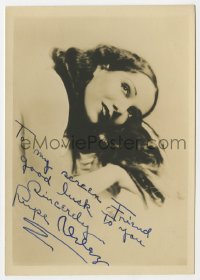 8y386 LUPE VELEZ signed 5x7 fan photo 1930s great close portrait of the sexy Mexican leading lady!