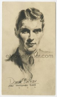 8y098 ROBERT KENT signed 4x7 Christmas card 1932 great art portrait by James Montgomery Flagg!