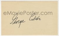 8y431 GEORGE CUKOR signed 3x5 index card 1980s it can be framed & displayed with a repro still!