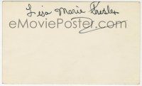 8y461 LISA MARIE PRESLEY signed 3x5 index card 1970s it can be framed & displayed with a repro still!