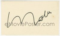 8y464 LOUIS MALLE signed 3x5 index card 1980s can be framed & displayed with a repro still!