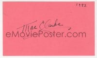 8y468 MAE CLARKE signed 3x5 index card 1982 it can be framed & displayed with a repro still!