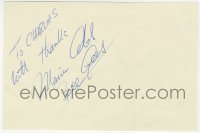 8y472 MAURICE GIBB signed 4x6 index card 1980s Bee Gees singer, it can be framed with repro still!