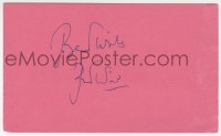 8y481 PETER USTINOV signed 3x5 index card 1980s can be framed & displayed with a repro still!