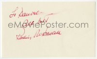 8y488 RODDY MCDOWALL signed 3x5 index card 1980s it can be framed & displayed with included repro!