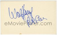 8y504 WOLFGANG PETERSEN signed 3x5 index card 1980s can be framed & displayed with a repro still!