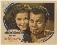 8y011 I'LL BE SEEING YOU signed LC 1945 by Shirley Temple, best close up with Joseph Cotten!