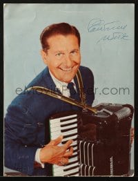 8y092 LAWRENCE WELK SHOW signed TV program 1955 by Lawrence Welk and THIRTEEN other people!