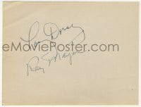 8y371 TOMMY DORSEY/RAY MAYER signed 5x6 album page 1940s it can be framed & displayed with a repro still!