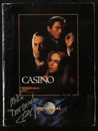 8y041 CASINO signed presskit w/ 9 stills 1995 by BOTH Frank Vincent AND Clem Caserta!