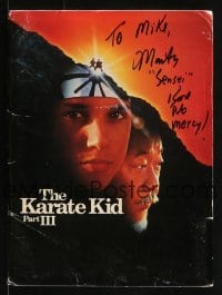 8y048 MARTIN KOVE signed presskit w/ 4 stills 1989 great images from The Karate Kid Part III!