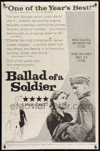 8z066 BALLAD OF A SOLDIER 1sh 1961 Ballada o Soldate, one with startled Zhanna Prokhorenko!