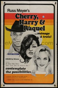 8z162 CHERRY, HARRY & RAQUEL 1sh 1969 Russ Meyer, consider the menage a trois possibilities!