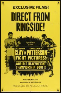 8z170 CLAY VS. PATTERSON 1sh 1965 Muhammad Ali & Floyd Patterson boxing match in Las Vegas!