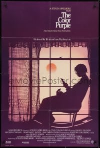 8z179 COLOR PURPLE advance 1sh 1985 Steven Spielberg, Whoopi Goldberg, from Alice Walker novel!