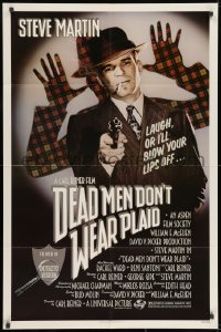 8z213 DEAD MEN DON'T WEAR PLAID 1sh 1982 Steve Martin will blow your lips off if you don't laugh!