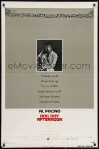 8z234 DOG DAY AFTERNOON style B 1sh 1975 Al Pacino, Sidney Lumet bank robbery crime classic!