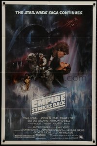8z262 EMPIRE STRIKES BACK NSS style 1sh 1980 classic Gone With The Wind style art by Roger Kastel!
