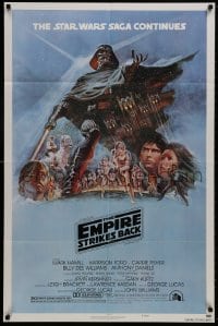 8z266 EMPIRE STRIKES BACK style B NSS style 1sh 1980 George Lucas classic, art by Tom Jung!